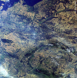 Eastern Germany, western Poland and the Czech Republic – MERIS- 19 August 2002