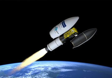 Artist’s impression of the fairing separation