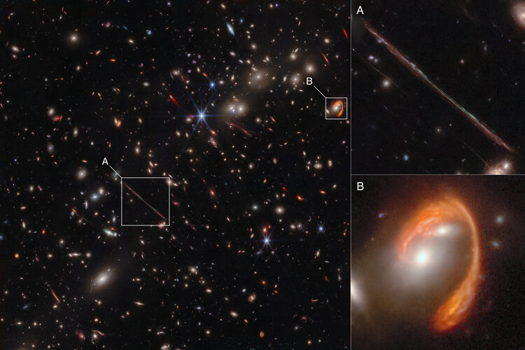 Webb spotlights gravitational arcs in ‘El Gordo’ galaxy cluster (NIRCam image)