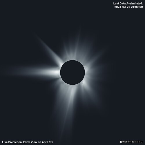 Total solar eclipse prediction